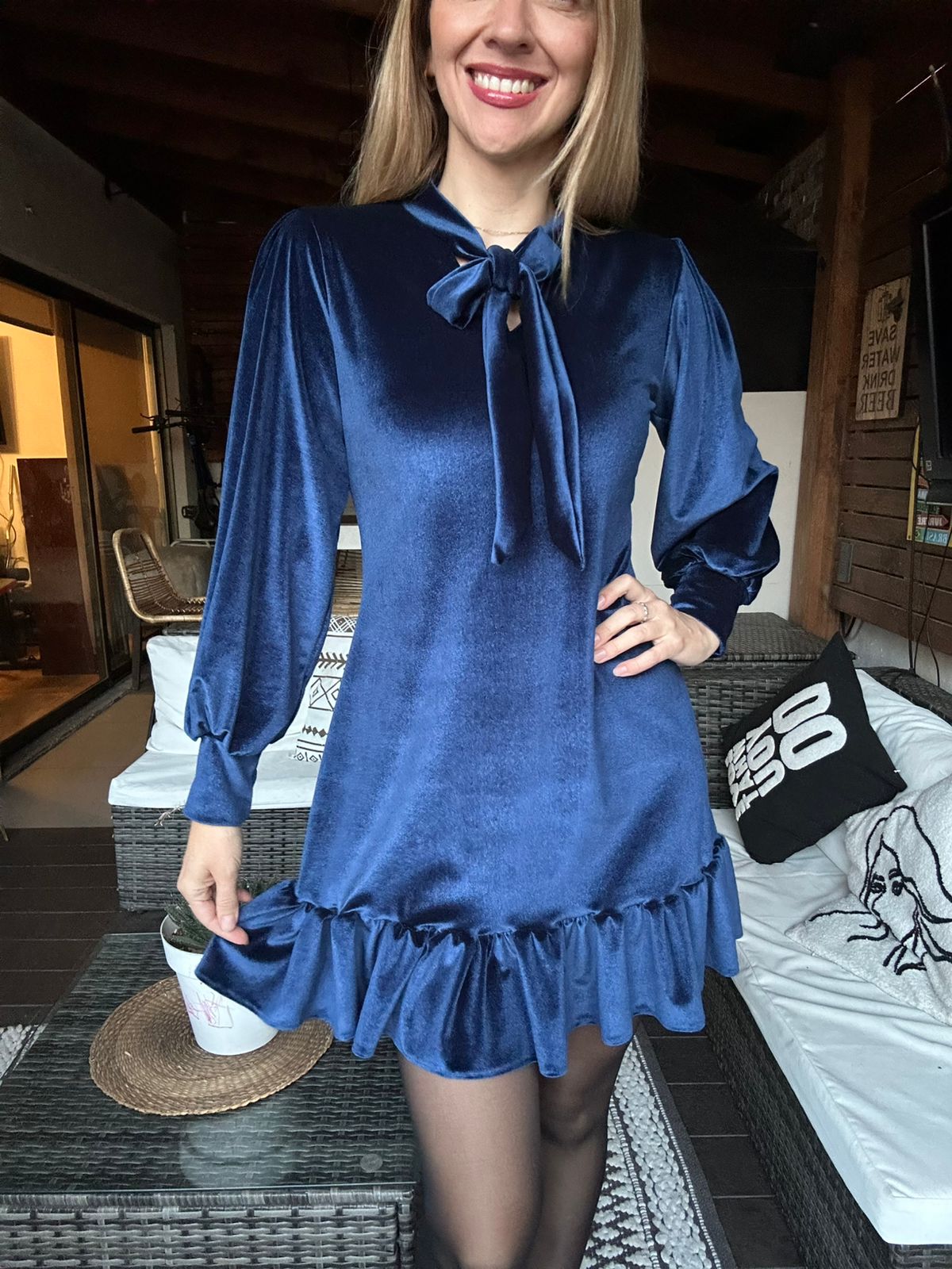 Vestido Paulina terciopelo
